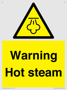 Warning Hot steam